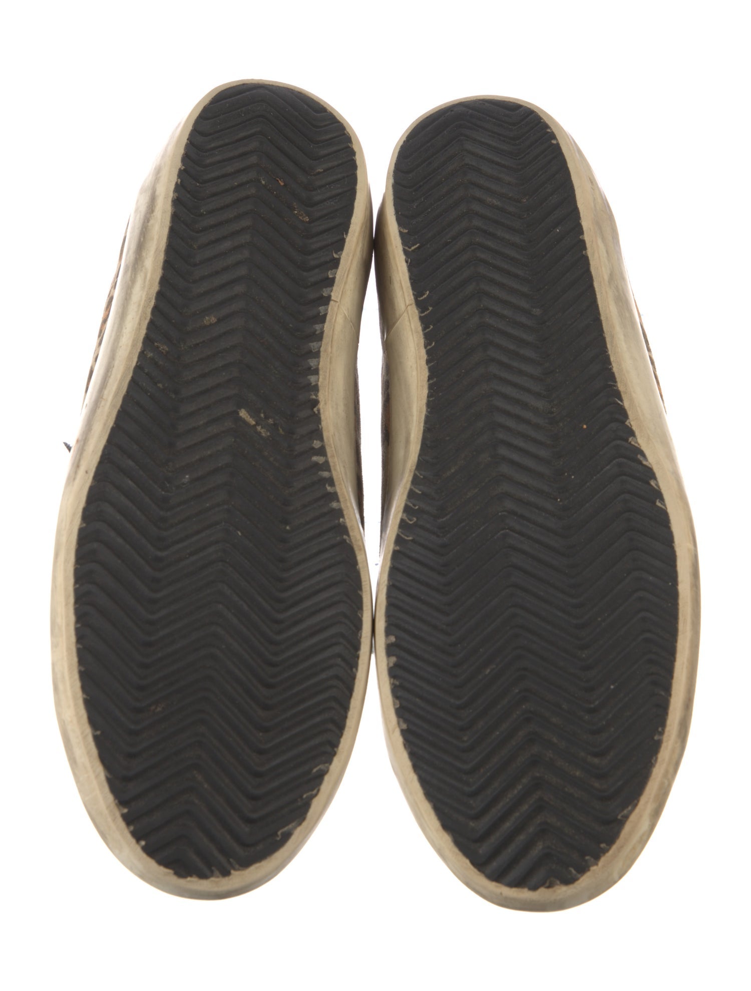 Golden Goose Suede Animal Print Sneakers